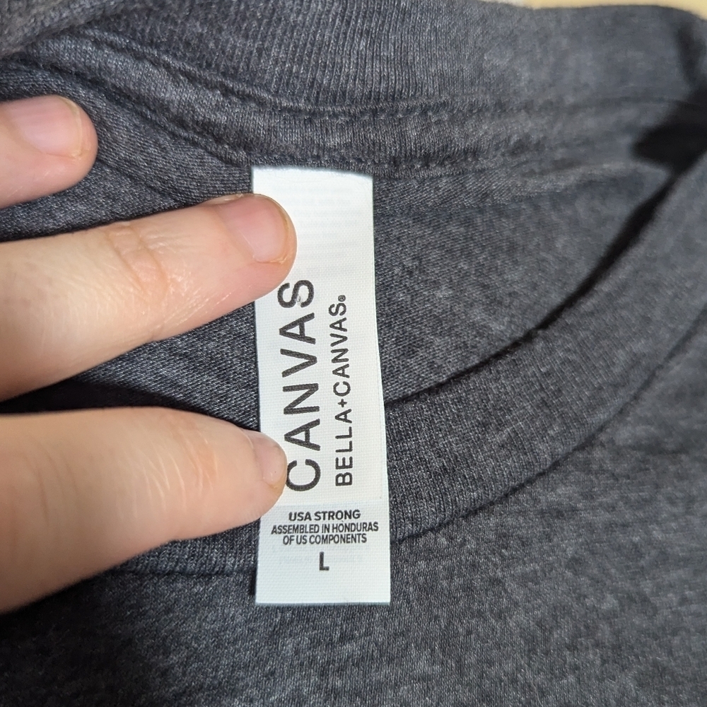 Bella + Canvas Women's Large "I Sleep Around" Camper Van Graphic RVezy Tee Shirt - Picture 6 of 6